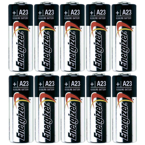 A23 Energizer Battery 23A 23AE 21/23 GP23 23GA MN21 12 Volt 12v (Pack of 10)