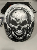 Daytona Helmets D.O.T. Daytona Skull Cap, Guns XL *USED*