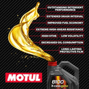 Motul 8100 X-cess Gen2 5W-40 Full Synthetic Motor Oil – European-Spec SAE 5W40 Diesel & Gasoline Engine Oil, High-Performance Formula