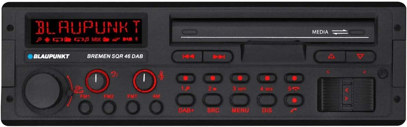 BLAUPUNKT Bremen SQR 46 Retro Car Stereo Classic Bluetooth DAB USB SD AUX Black