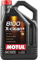 Motul 8100 X-Clean+ 5W-30 Full Synthetic Car Engine Oil 5L