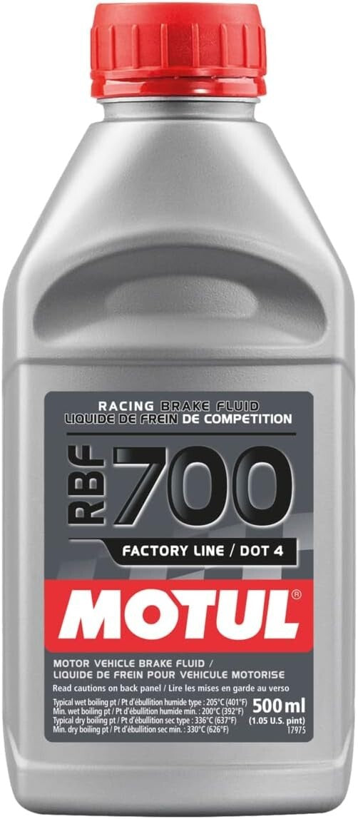 Motul 111257 RBF 700 Factory Line Brake Racing Fluid Full Synthetic DOT 4