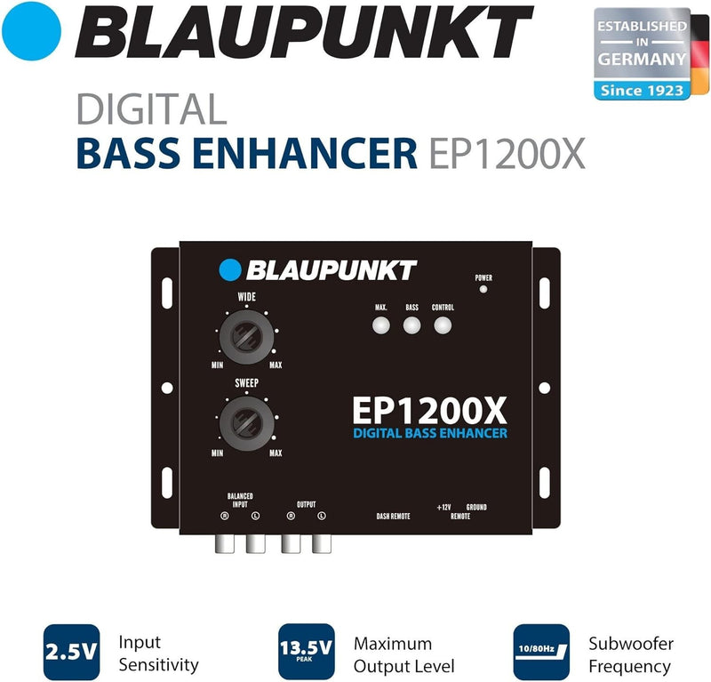 Blaupunkt EP1200X Digital Bass Enhancer Bass Reconstruction Processor w/ Remote