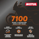 Motul 7100 Sport & Adventure 4T 20W50 Ester Synthetic Motorcycle Oil 4L