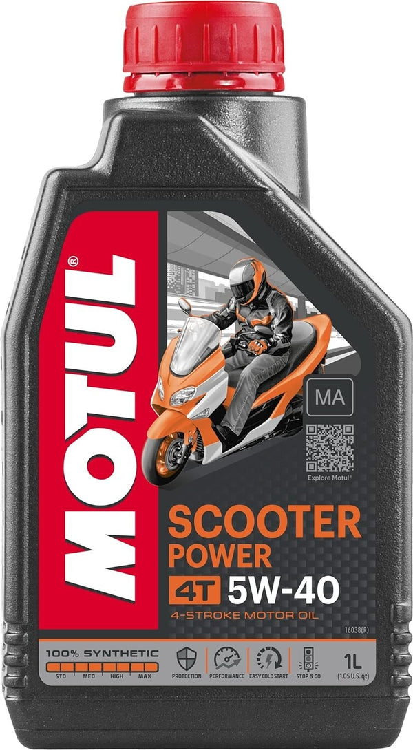 Motul Scooter Power 4T 5W40 Fully Synthetic Motor Oil 1L 832011