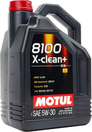 Motul 8100 X-Clean+ 5W-30 Full Synthetic Car Engine Oil 5L