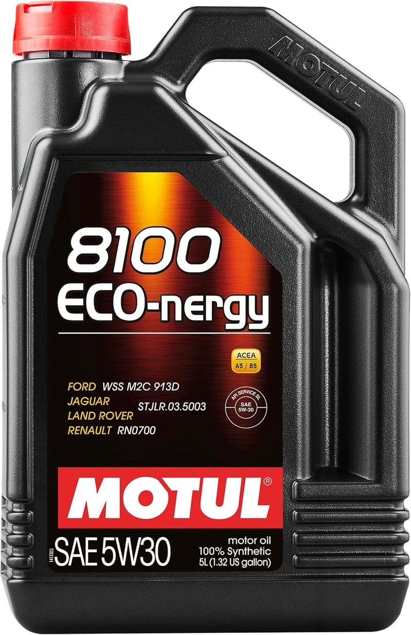 Motul 8100 Eco-nergy SAE 5W-30 Full Synthetic Motor Oil 5L