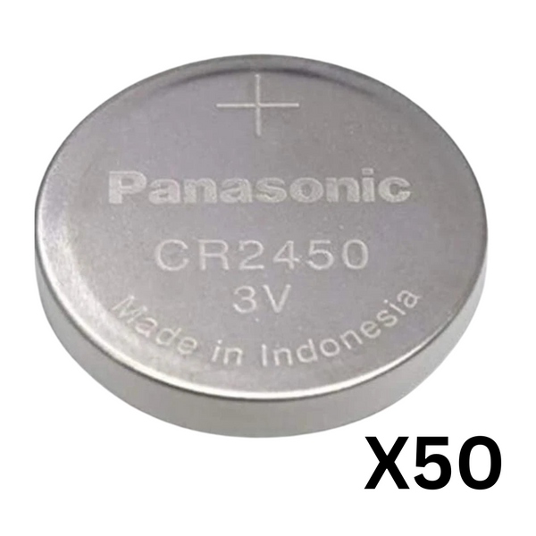 Panasonic Cr2450 Cr 2450 Lithium 3v Battery 3V SUPER FRESH (Pack of 50)