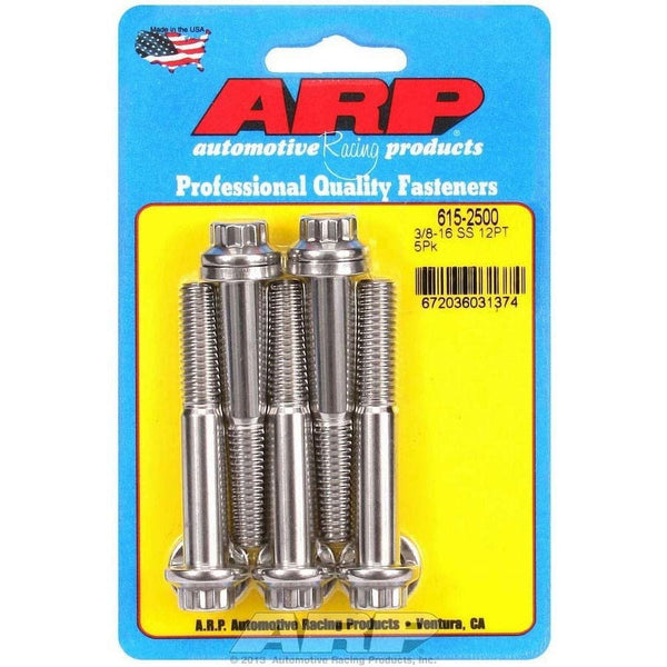 Arp SS Bolt Kit - 12pt 5pk 3/8 x 2.500