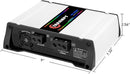 Taramps HD 3000 1 Ohm RGB Effects 1 Channel 3000 Watts RMS MAX Full Range Car Audio Monoblock LED Monitor Indicator Class D Amplifier Crossover, HD 3k
