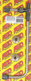 ADVANCED ENGINE DESIGN Polished S/S 4150 Carb Fuel Line Kit 60945BK