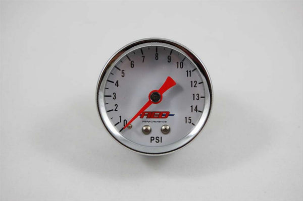 ADVANCED ENGINE DESIGN 1-1/2 Fuel Pressure Gauge 0-15psi 6100