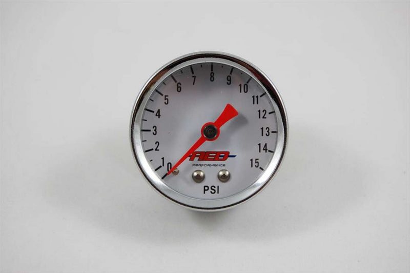 ADVANCED ENGINE DESIGN 1-1/2 Fuel Pressure Gauge 0-15psi 6100