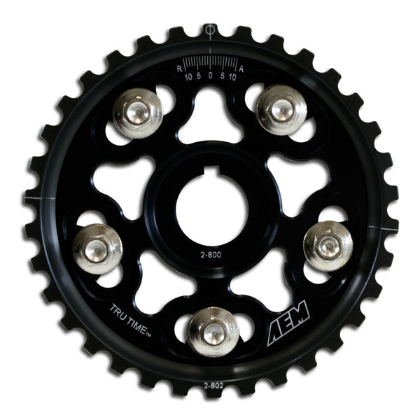 AEM ELECTRONICS Adjustable Cam Gear Black 23-802BK