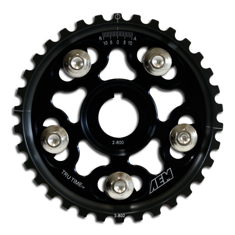 AEM ELECTRONICS Adjustable Cam Gear Black 23-802BK