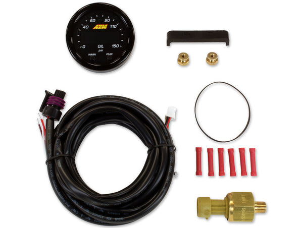 AEM ELECTRONICS X-Series Oil Pressure Gauge 0-150psi 30-0307