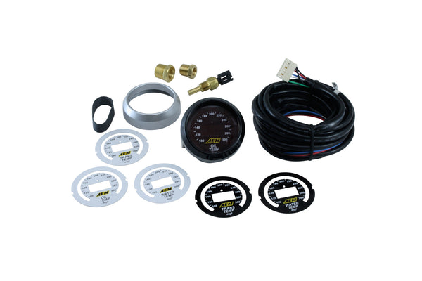 AEM ELECTRONICS Oil/Trans/Water Temp Digital Gauge 100-300f 30-4402