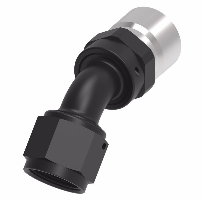 AEROQUIP 6an StreetLite Crimp Fitting 45-Degree FCL4222