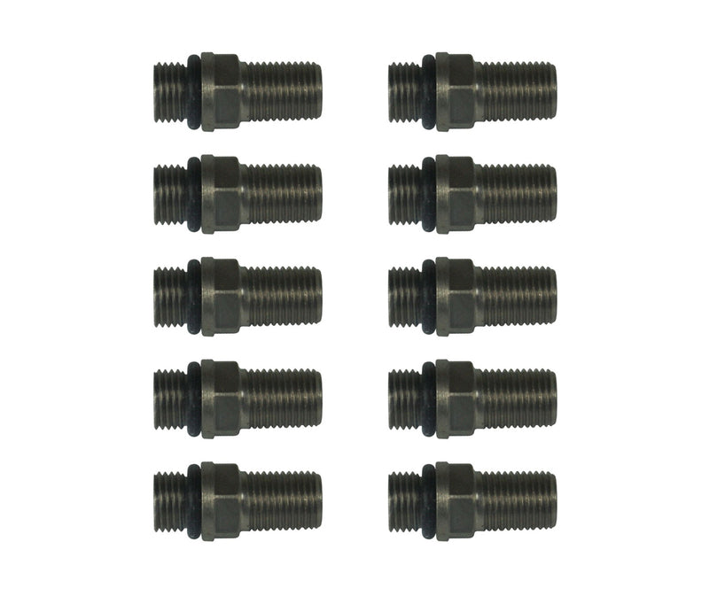 AFCO RACING PRODUCTS Schrader Valve 5-16-32 Stainless Steel 10 Pack 550000050-10