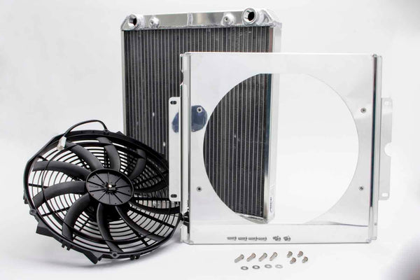 AFCO RACING PRODUCTS Dragster Radiator w/ Fan and Shroud 80108N