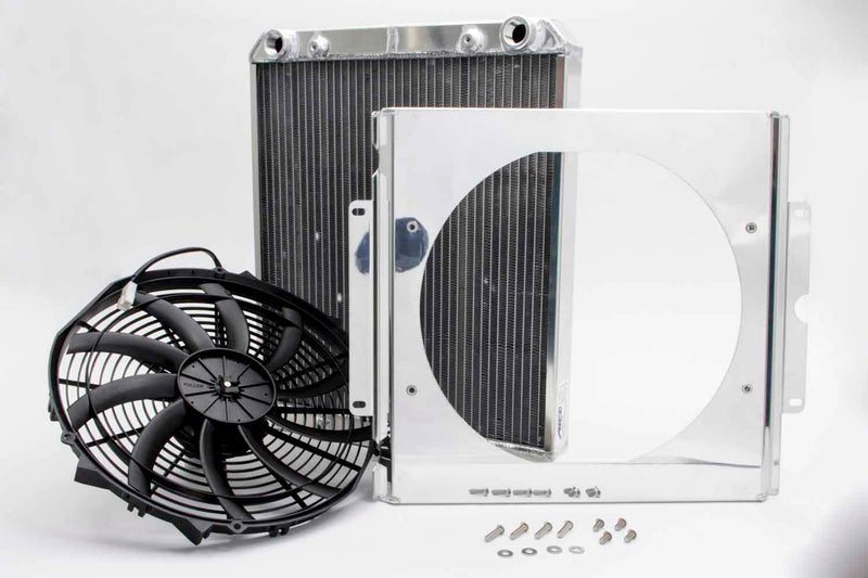 AFCO RACING PRODUCTS Dragster Radiator w/ Fan and Shroud 80108N