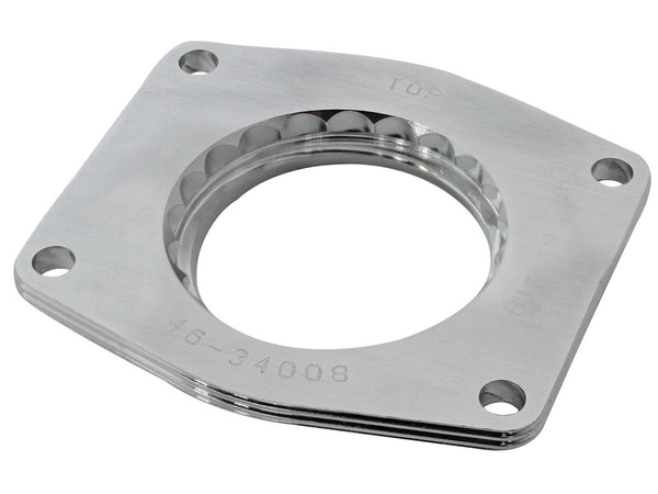 AFE POWER Silver Bullet Throttle B ody Spacer Kit GM Silver 46-34008