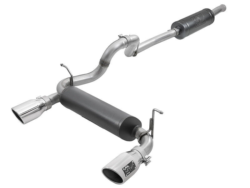 AFE POWER Cat Back SS 2-1/2in Dual Out Polished Tip 49-38066-P