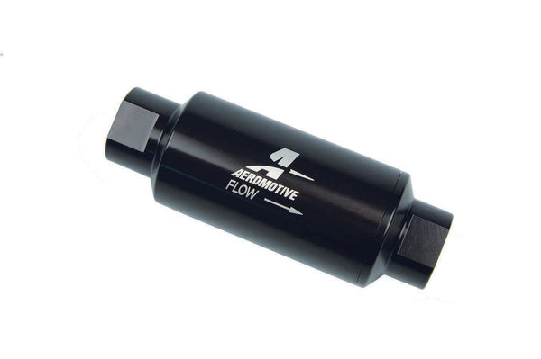 AEROMOTIVE Inline Fuel Filter - 10 Micron- Black 12321