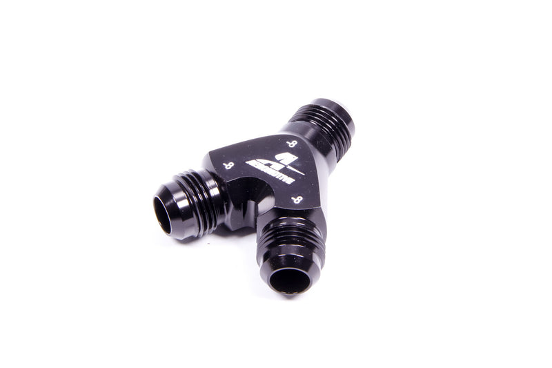 AEROMOTIVE Y-Block Fitting - 8an to 2x -8an 15674
