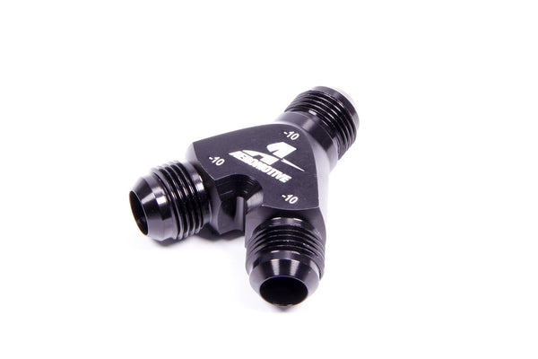 AEROMOTIVE Y-Block Fitting - 10an to 2 x -10an 15676