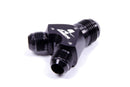 AEROMOTIVE Y-Block Fitting - 12an to 2 x -10an 15678