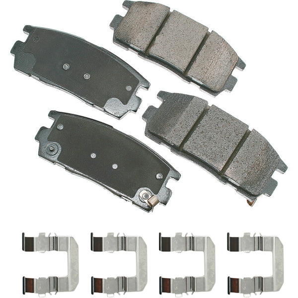 AKEBONO BRAKE CORPORATION Brake Pad Rear Chevrolet Captive 12-15 Equinox 07 ACT1275