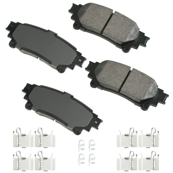 AKEBONO BRAKE CORPORATION ProACT Ultra-Premium Bra ke Pads - Rear ACT1391A