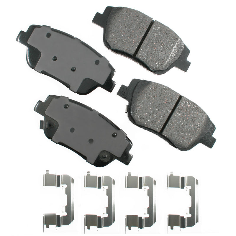 AKEBONO BRAKE CORPORATION ProACT Ultra-Premium Bra ke Pads - Front ACT1444