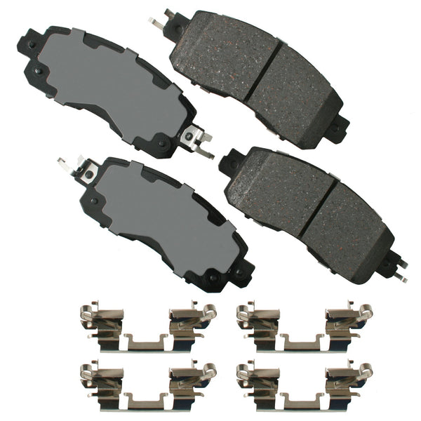 AKEBONO BRAKE CORPORATION ProACT Ultra-Premium Bra ke Pads - Front ACT1650