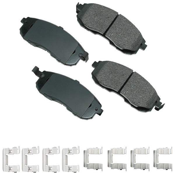 AKEBONO BRAKE CORPORATION ProACT Ultra-Premium Bra ke Pads - Front ACT815A