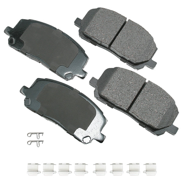 AKEBONO BRAKE CORPORATION ProACT Ultra-Premium Bra ke Pads - Front ACT884A