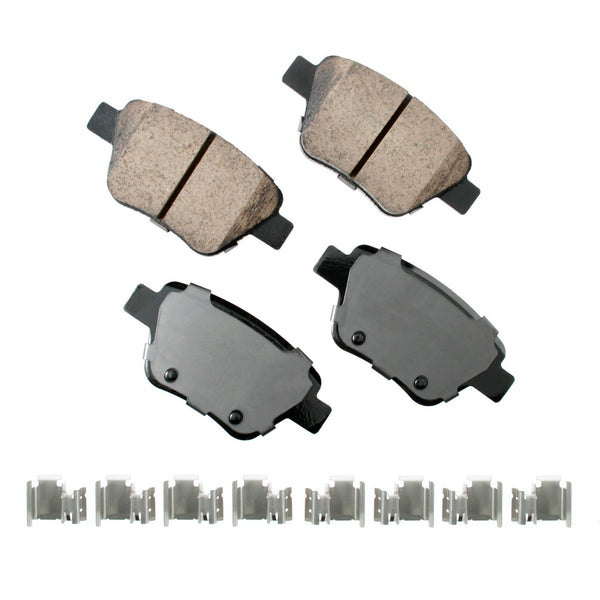 AKEBONO BRAKE CORPORATION Brake Pads Rear Audi A3 11-13 Quattro 10-13 EUR1456