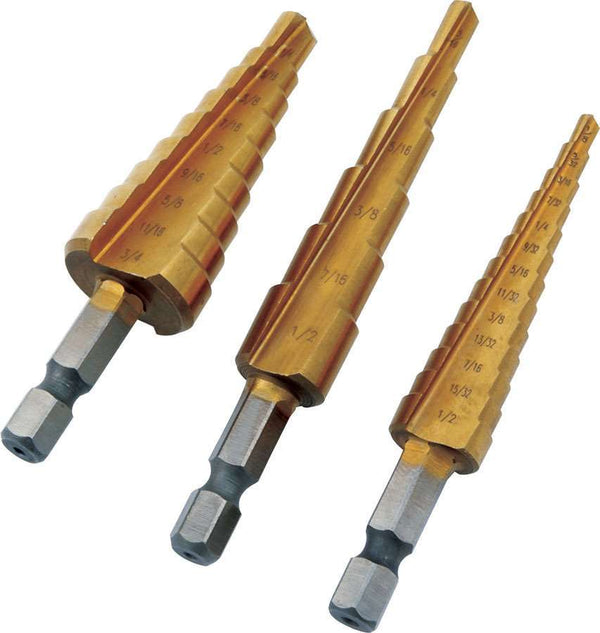 ALLSTAR PERFORMANCE Step Drill Set 3pc ALL11040