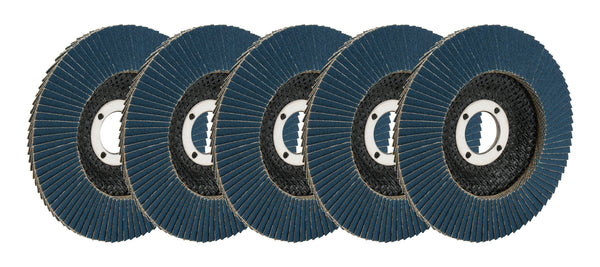 ALLSTAR PERFORMANCE Flap Discs 120 Grit 4-1/2in with 7/8in Arbor ALL12123-5