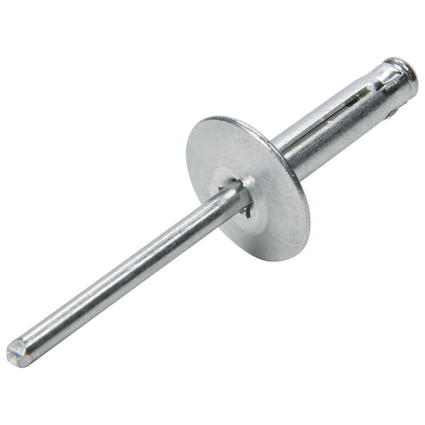 ALLSTAR PERFORMANCE Lg Hd Rivet 250Pk Silver Flange Type Alum Mandrel ALL18060
