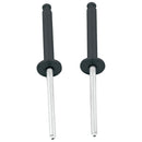 ALLSTAR PERFORMANCE 1/8in Alum Rivet Black 100pk Flange Type ALL18099