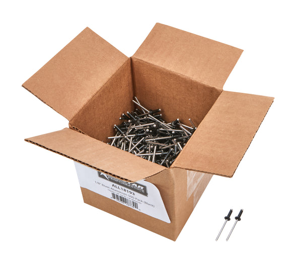 ALLSTAR PERFORMANCE 1/8in Alum Rivet Black 500pk 1/8in-1/4in ALL18193