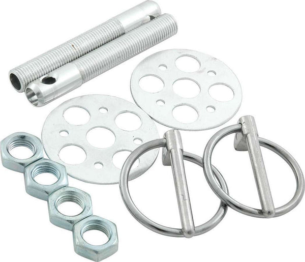 ALLSTAR PERFORMANCE LW Alum Hood Pin Kit 3/8in Silver ALL18472