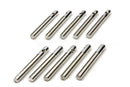 ALLSTAR PERFORMANCE Aluminum Hood Pins 3/8in Silver 10pk ALL18487-10