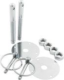 ALLSTAR PERFORMANCE Steel Hood Pin Kit w/ 1/4in Flip-Over Clips ALL18513