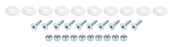 ALLSTAR PERFORMANCE Countersunk Bolt Kit White 10pk ALL18681