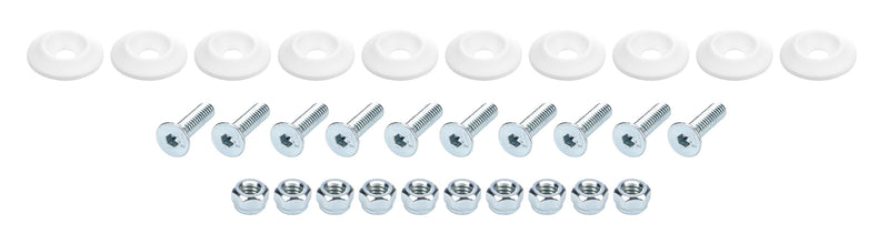 ALLSTAR PERFORMANCE Countersunk Bolt Kit White 10pk ALL18681