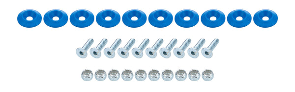 ALLSTAR PERFORMANCE Countersunk Bolt Kit Blue 10pk ALL18683