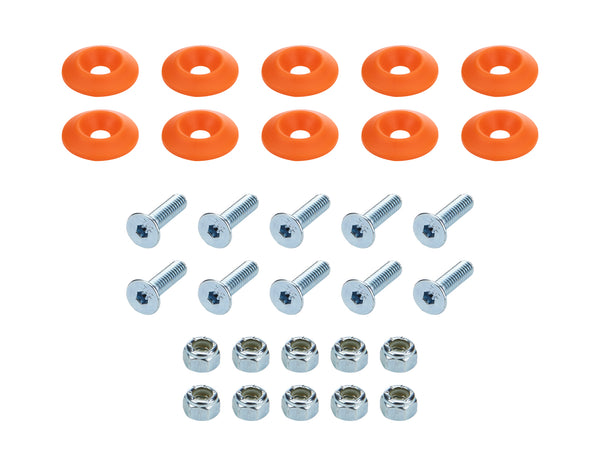 ALLSTAR PERFORMANCE Countersunk Bolt Kit Orange 10pk ALL18684